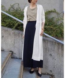 NICOLE white | ウエストドロストロングカーディガン(カーディガン/ボレロ)