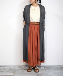 NICOLE white | ウエストドロストロングカーディガン(カーディガン/ボレロ)