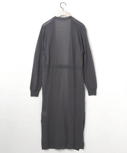 NICOLE white（ニコルホワイト）の「ウエストドロストロングカーディガン（カーディガン/ボレロ・レディース・チャコールグレー/ライトグレー/オフホワイト/その他1・FREE）」の10枚目の写真