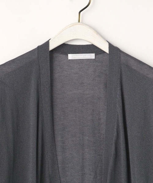 NICOLE white（ニコルホワイト）の「ウエストドロストロングカーディガン（カーディガン/ボレロ・レディース・チャコールグレー/ライトグレー/オフホワイト/その他1・FREE）」の20枚目の写真