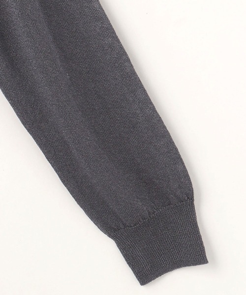 NICOLE white（ニコルホワイト）の「ウエストドロストロングカーディガン（カーディガン/ボレロ・レディース・チャコールグレー/ライトグレー/オフホワイト/その他1・FREE）」の5枚目の写真