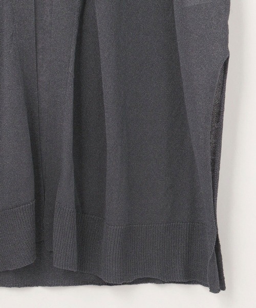 NICOLE white（ニコルホワイト）の「ウエストドロストロングカーディガン（カーディガン/ボレロ・レディース・チャコールグレー/ライトグレー/オフホワイト/その他1・FREE）」の8枚目の写真
