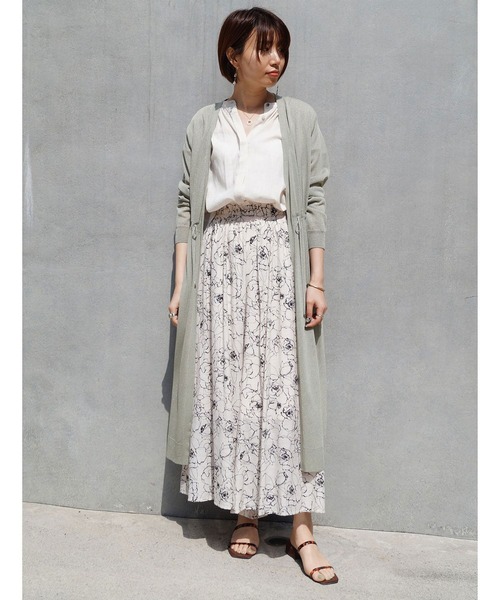 NICOLE white（ニコルホワイト）の「ウエストドロストロングカーディガン（カーディガン/ボレロ・レディース・チャコールグレー/ライトグレー/オフホワイト/その他1・FREE）」の15枚目の写真