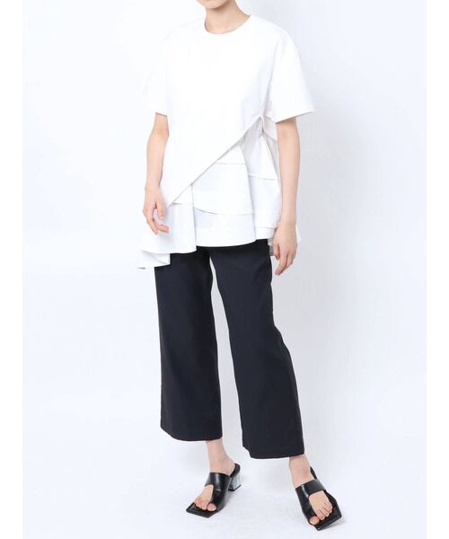 ELENDEEK（エレンディーク）の「ティアードブラウスカットソーセット（Tシャツ/カットソー・レディース・ホワイト/ブラック/その他1・FREE）」の4枚目の写真