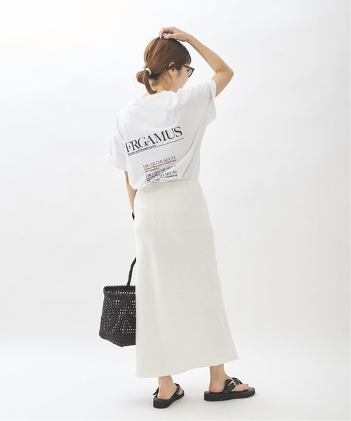 plage（プラージュ）の「バックプリントTシャツ2◆（Tシャツ/カットソー・レディース・チャコールグレー/ホワイト・FREE）」の3枚目の写真