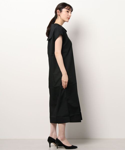 DONOBAN（ドノバン）の「セーラーカラーシャツワンピース（ワンピース・レディース・ホワイト/ブラック・F）」の3枚目の写真