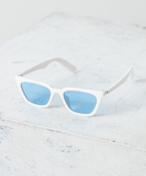 RASVOA(ラスボア)の「フォックススクエアサングラス(サングラス・レディース・ブラック/ブラウン/オフホワイト/ブルー・FREE)」の1枚目の写真