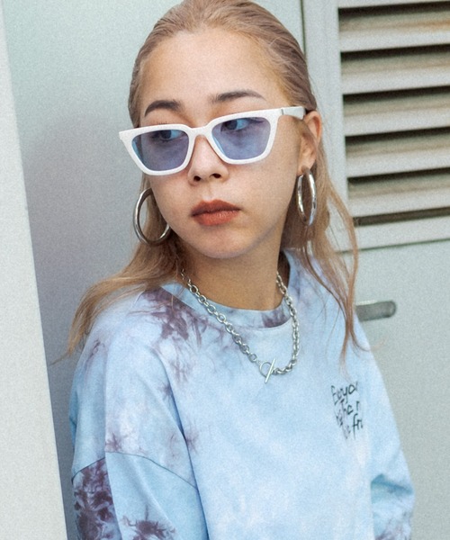 RASVOA(ラスボア)の「フォックススクエアサングラス(サングラス・レディース・ブラック/ブラウン/オフホワイト/ブルー・FREE)」の8枚目の写真