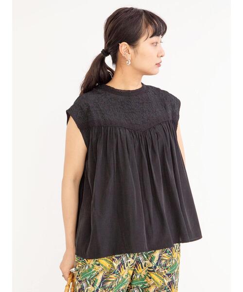 Sugar spoon（シュガースプーン）の「・SUGAR SPOON ヨーク刺繍ブラウス＊（シャツ/ブラウス・レディース・ピンク/ブルー/ブラック/オフホワイト・FREE）」の18枚目の写真