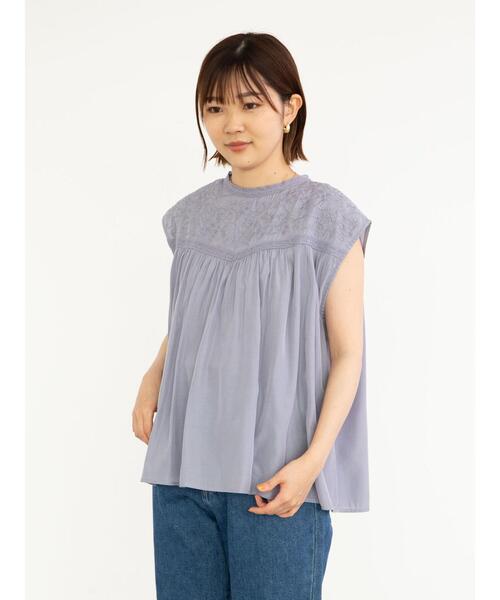 Sugar spoon（シュガースプーン）の「・SUGAR SPOON ヨーク刺繍ブラウス＊（シャツ/ブラウス・レディース・ピンク/ブルー/ブラック/オフホワイト・FREE）」の15枚目の写真