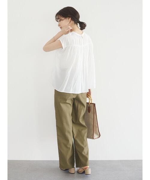 Sugar spoon（シュガースプーン）の「・SUGAR SPOON ヨーク刺繍ブラウス＊（シャツ/ブラウス・レディース・ピンク/ブルー/ブラック/オフホワイト・FREE）」の6枚目の写真