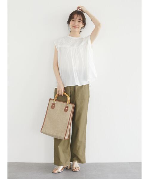 Sugar spoon（シュガースプーン）の「・SUGAR SPOON ヨーク刺繍ブラウス＊（シャツ/ブラウス・レディース・ピンク/ブルー/ブラック/オフホワイト・FREE）」の7枚目の写真