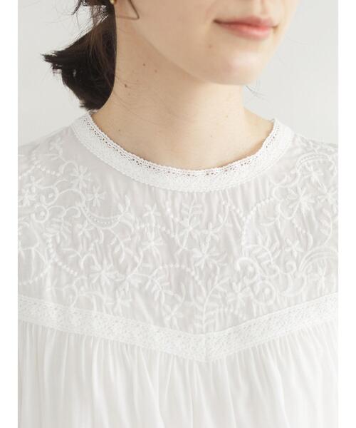 Sugar spoon（シュガースプーン）の「・SUGAR SPOON ヨーク刺繍ブラウス＊（シャツ/ブラウス・レディース・ピンク/ブルー/ブラック/オフホワイト・FREE）」の11枚目の写真