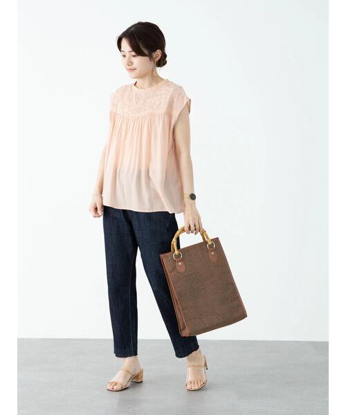 Sugar spoon（シュガースプーン）の「・SUGAR SPOON ヨーク刺繍ブラウス＊（シャツ/ブラウス・レディース・ピンク/ブルー/ブラック/オフホワイト・FREE）」の21枚目の写真