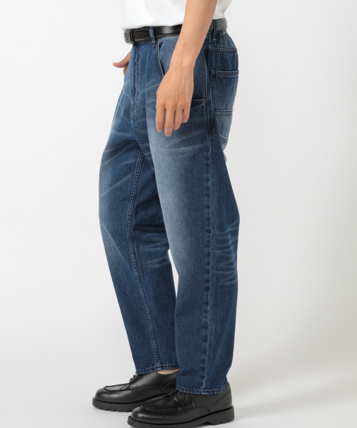 UNION STATION(ユニオンステーション)の「“Finally Friday” 【ついにきた金曜日】【10oz】コットン100%ワイドテーパードシルエットデニム(デニムパンツ・メンズ・ブラック/ブルー・S/M/L)」の7枚目の写真