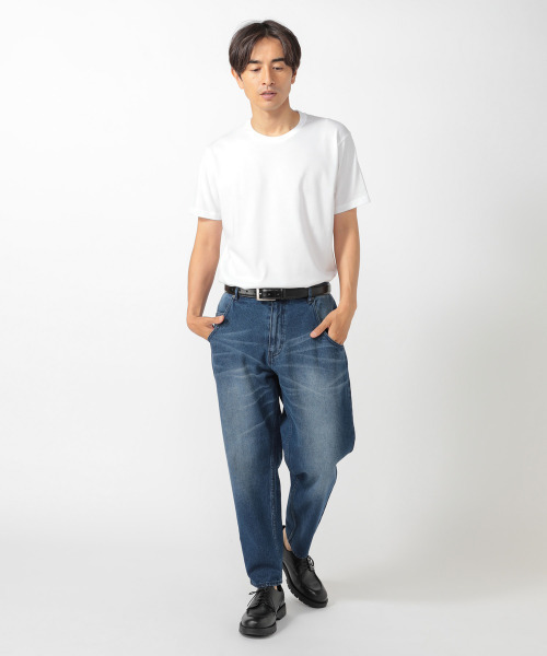 UNION STATION(ユニオンステーション)の「“Finally Friday” 【ついにきた金曜日】【10oz】コットン100%ワイドテーパードシルエットデニム(デニムパンツ・メンズ・ブラック/ブルー・S/M/L)」の15枚目の写真