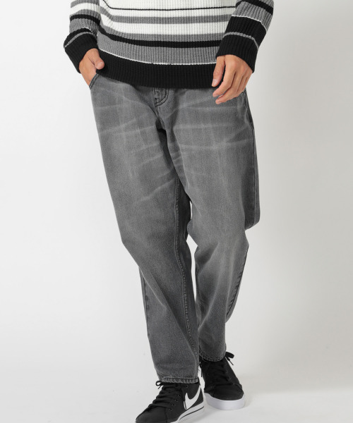 UNION STATION(ユニオンステーション)の「“Finally Friday” 【ついにきた金曜日】【10oz】コットン100%ワイドテーパードシルエットデニム(デニムパンツ・メンズ・ブラック/ブルー・S/M/L)」の9枚目の写真