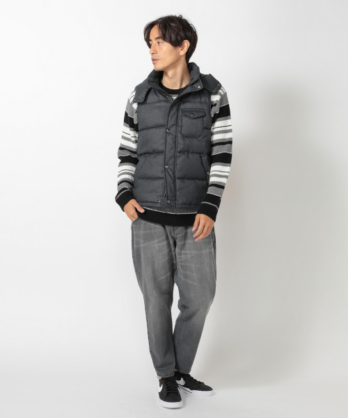 UNION STATION(ユニオンステーション)の「“Finally Friday” 【ついにきた金曜日】【10oz】コットン100%ワイドテーパードシルエットデニム(デニムパンツ・メンズ・ブラック/ブルー・S/M/L)」の8枚目の写真