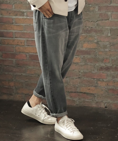 UNION STATION(ユニオンステーション)の「“Finally Friday” 【ついにきた金曜日】【10oz】コットン100%ワイドテーパードシルエットデニム(デニムパンツ・メンズ・ブラック/ブルー・S/M/L)」の3枚目の写真