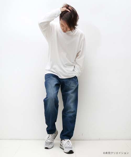 UNION STATION(ユニオンステーション)の「“Finally Friday” 【ついにきた金曜日】【10oz】コットン100%ワイドテーパードシルエットデニム(デニムパンツ・メンズ・ブラック/ブルー・S/M/L)」の5枚目の写真