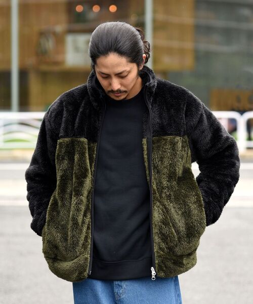 セール】【WEB限定/SHIPS別注】Champion: シェルパフリース バイカラー