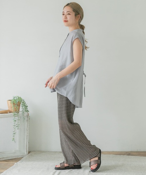 ITEMS URBANRESEARCH（アイテムズ アーバンリサーチ）の「ガライージープリーツパンツ（その他パンツ・レディース・ブラウン/ブラック/アイボリー・FREE）」の18枚目の写真