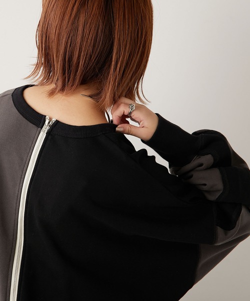 【etsinta／エシンタ】ランダムカットダメージスウェット etsinta／エシンタ】ランダムカットダメージスウェット