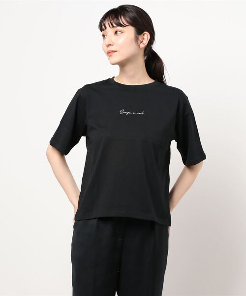 ROPE' PICNIC（ロペピクニック）の「【ORGABITS】アソートTシャツ（Tシャツ/カットソー・レディース・ホワイト系その他/ブラック/ブラック系その他/グリーン/ホワイト・38）」の19枚目の写真