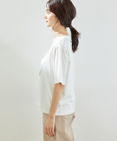 ROPE' PICNIC（ロペピクニック）の「【ORGABITS】アソートTシャツ（Tシャツ/カットソー・レディース・ホワイト系その他/ブラック/ブラック系その他/グリーン/ホワイト・38）」の8枚目の写真