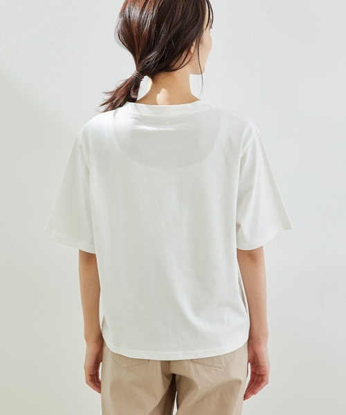 ROPE' PICNIC（ロペピクニック）の「【ORGABITS】アソートTシャツ（Tシャツ/カットソー・レディース・ホワイト系その他/ブラック/ブラック系その他/グリーン/ホワイト・38）」の11枚目の写真