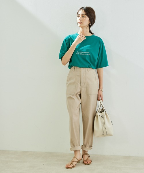 ROPE' PICNIC（ロペピクニック）の「【ORGABITS】アソートTシャツ（Tシャツ/カットソー・レディース・ホワイト系その他/ブラック/ブラック系その他/グリーン/ホワイト・38）」の17枚目の写真