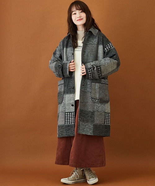 CUBE SUGAR（キューブシュガー）の「パッチワーク風 ウール ステン