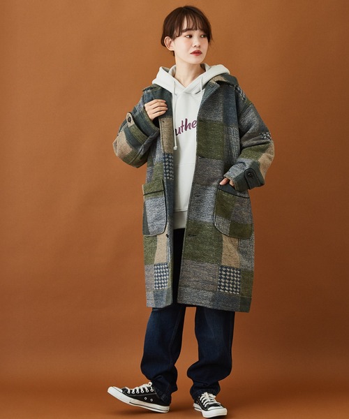 CUBE SUGAR（キューブシュガー）の「パッチワーク風 ウール ステン