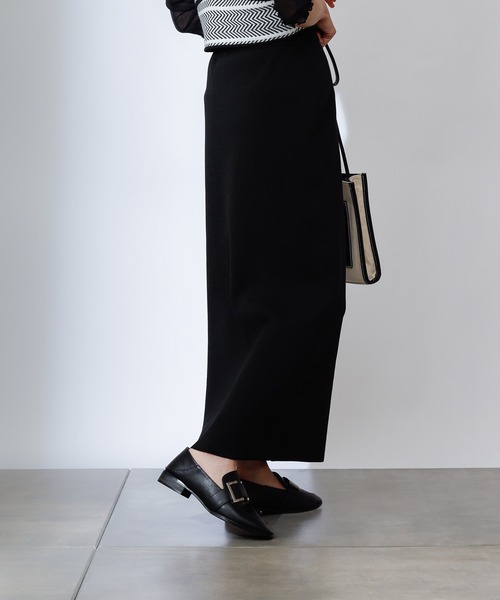 COLONY 2139（コロニートゥーワンスリーナイン）の「エステルヤーンペンシルスカート(セットアップ可)（スカート・レディース・ブラック/グレイッシュベージュ/モカ・LARGE/MEDIUM）」の13枚目の写真