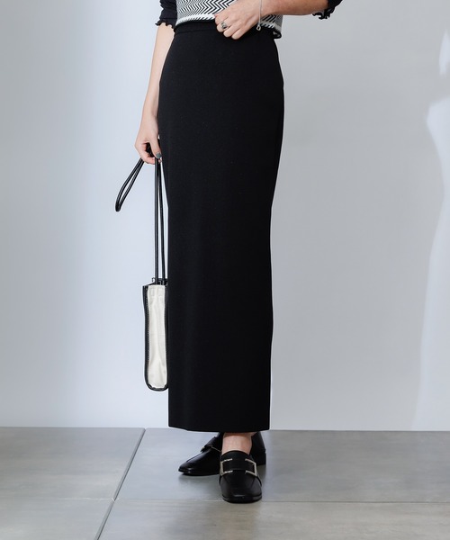 COLONY 2139（コロニートゥーワンスリーナイン）の「エステルヤーンペンシルスカート(セットアップ可)（スカート・レディース・ブラック/グレイッシュベージュ/モカ・LARGE/MEDIUM）」の14枚目の写真