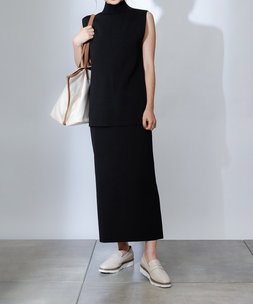 COLONY 2139（コロニートゥーワンスリーナイン）の「エステルヤーンペンシルスカート(セットアップ可)（スカート・レディース・ブラック/グレイッシュベージュ/モカ・LARGE/MEDIUM）」の21枚目の写真