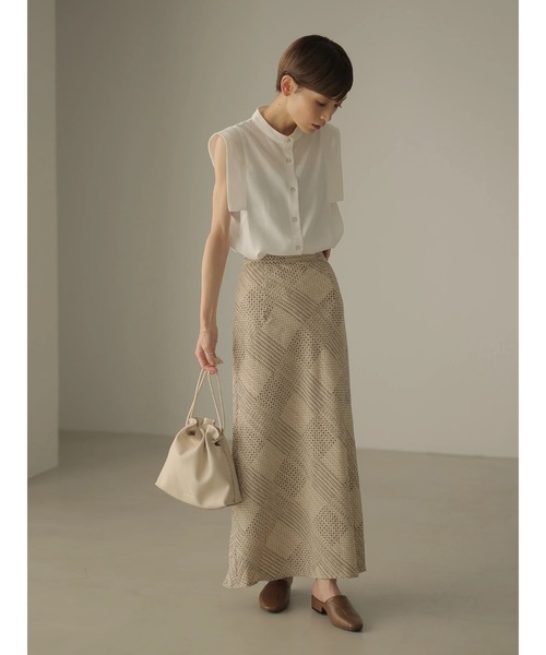 madameh closet スカート　ベージュ　４０ item madameH CLOSET オンラインショップ