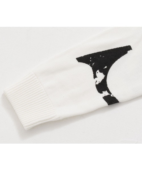 GOSTAR DE FUGA（ゴスタール ジフーガ）の「『GOSTAR DE FUGA』GDFロゴ総柄プルオーバー長袖ニット（ニット/セーター・メンズ・ホワイト×ブルー/ホワイト×ブラック・M/L）」の12枚目の写真