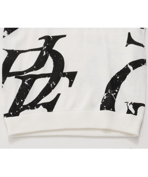 GOSTAR DE FUGA（ゴスタール ジフーガ）の「『GOSTAR DE FUGA』GDFロゴ総柄プルオーバー長袖ニット（ニット/セーター・メンズ・ホワイト×ブルー/ホワイト×ブラック・M/L）」の13枚目の写真