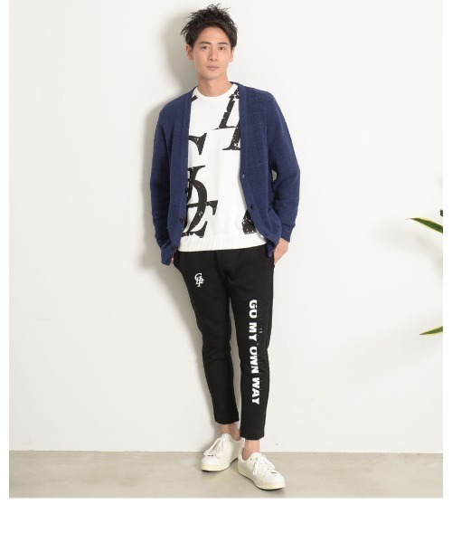 GOSTAR DE FUGA（ゴスタール ジフーガ）の「『GOSTAR DE FUGA』GDFロゴ総柄プルオーバー長袖ニット（ニット/セーター・メンズ・ホワイト×ブルー/ホワイト×ブラック・M/L）」の21枚目の写真