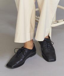 BEAUTY&YOUTH UNITED ARROWS | BY スクエア レースアップフラット シューズ(その他シューズ)