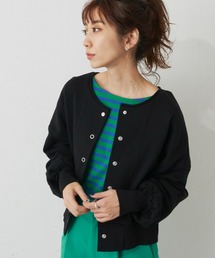 Auntie Rosa Holiday | 2WAY裏毛ボタンカーデ(スウェット)