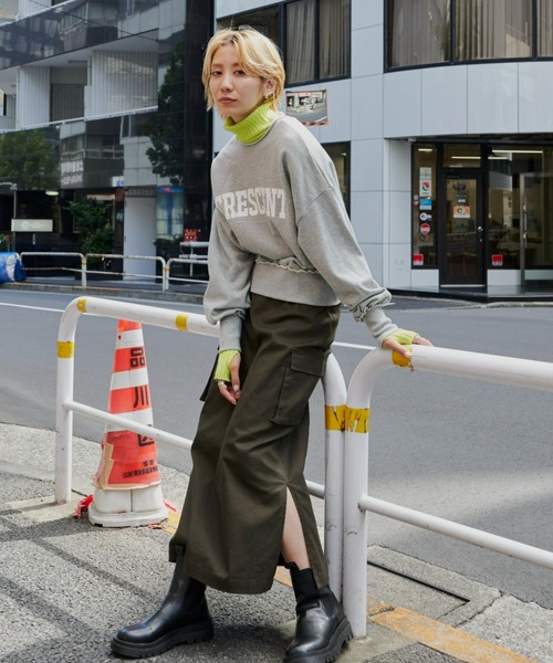 Auntie Rosa Holiday（アンティローザホリデー）の「2WAY裏毛ボタンカーデ（スウェット・レディース・ブラック/ブラウン/グレー/オフホワイト・FREE）」の5枚目の写真