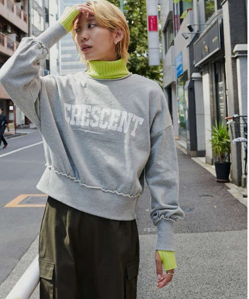 Auntie Rosa Holiday（アンティローザホリデー）の「2WAY裏毛ボタンカーデ（スウェット・レディース・ブラック/ブラウン/グレー/オフホワイト・FREE）」の10枚目の写真