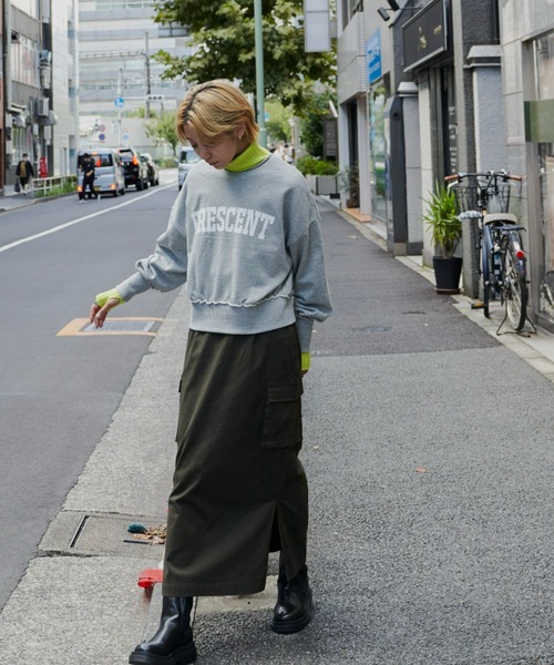 Auntie Rosa Holiday（アンティローザホリデー）の「2WAY裏毛ボタンカーデ（スウェット・レディース・ブラック/ブラウン/グレー/オフホワイト・FREE）」の14枚目の写真