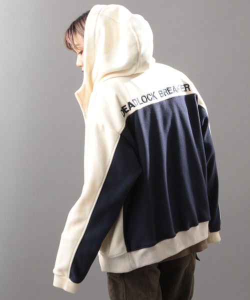 AVIREX（アヴィレックス）の「2トーン ビッグ フリース パーカー / 2TONE BIG FLEECE PARKA / アヴィレックス / AVIREX（その他アウター・メンズ・アイボリー/ブラウン/ネイビー/カモフラージュ・MEDIUM/LARGE/X-LARGE）」の11枚目の写真