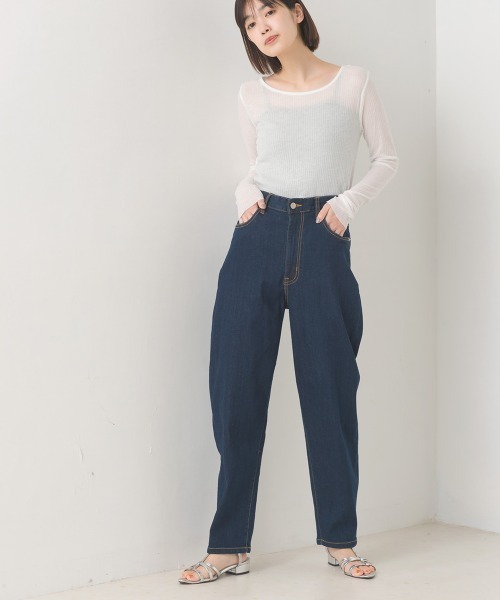 ストレッチデニム バルーンパンツ（デニムパンツ）｜OMNES