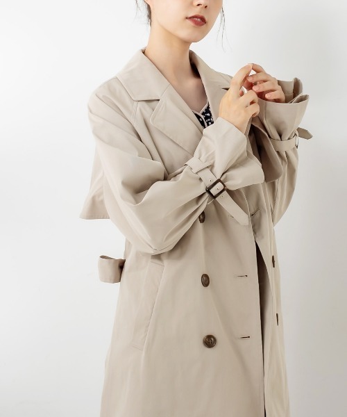 OLIVE des OLIVE(オリーブデオリーブ)の「トレンチコート(トレンチコート・レディース・ベージュ/ライトベージュ・FREE)」の3枚目の写真