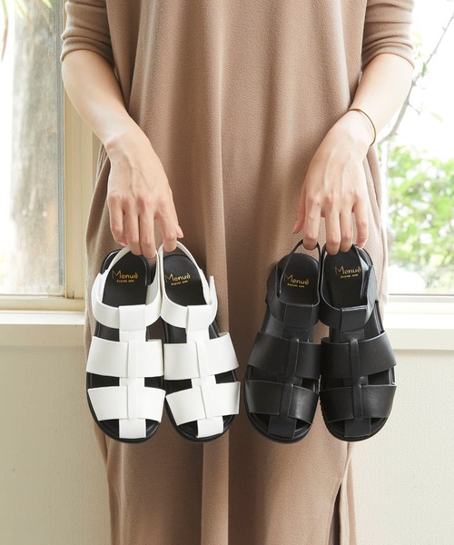 menue(メヌエ)の「グルカサンダル(サンダル・レディース・ホワイト/ブラック・S/3L/M/L/LL/XS)」の20枚目の写真