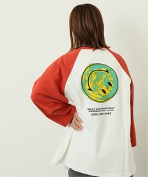 THE YOUTHLESS（ザユースレス）の「【YOUTHLESS×JOURNAL STANDARD】別注ニコチャン ベースボールTシャツ [ユニセックス対応]（Tシャツ/カットソー）」
